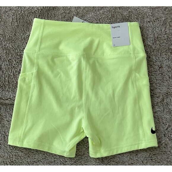 Nike Advantage Dri-FIT Tennis Shorts Women's Barely Volt/Black Elastic Waist New - Picture 8 of 16